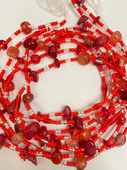 F.B.I Red Bone Baddie Waist Beads
