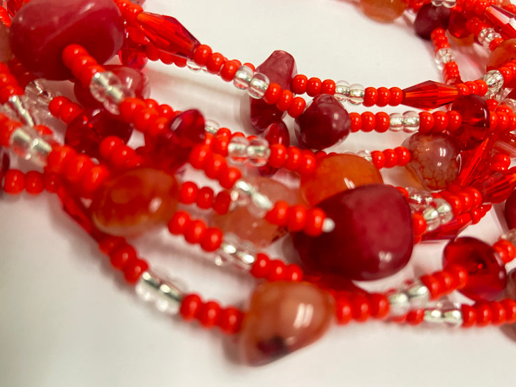 F.B.I Red Bone Baddie Waist Beads